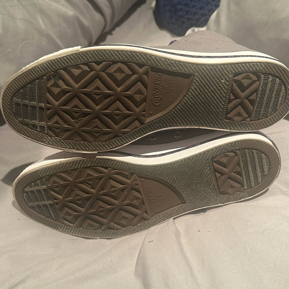 ⭐️SALE⭐️ Converse Chuck Taylor All Star Syde Street Mid Gray Size M8/W10 EUC - Picture 4 of 12